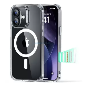 ESR CLASSIC HYBRID szilikon telefonvédő (ütésállóság, légpárnás sarok, MagSafe) ÁTLÁTSZÓ Apple iPhone 17