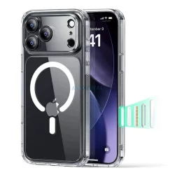  ESR CLASSIC HYBRID szilikon telefonvédő (ütésállóság, légpárnás sarok, MagSafe) ÁTLÁTSZÓ Apple iPhone 17 Pro Max
