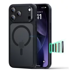   ESR CLASSIC HYBRID szilikon telefonvédő (ütésállóság, légpárnás sarok, MagSafe) FEKETE Apple iPhone 17 Pro