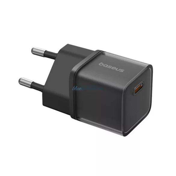 BASEUS GaN5S hálózati töltő Type-C aljzat (30W, PD gyorstöltő 3.0, GaN5S) FEKETE