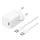 BASEUS GaN5 MINI 1C hálózati töltő Type-C aljzat (30W, PD gyorstöltő, GaN5 + Type-C kábel) FEHÉR