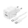 BASEUS PALM hálózati töltő USB+Type-C aljzat (30W, PD gyorstöltő 3.0 + Type-C kábel) FEHÉR