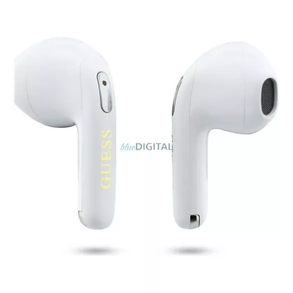 GUESS GOLD LINE TRIANGLE bluetooth fülhallgató SZTEREO (v6.0, TWS, mikrofon, IPX5 vízálló + töltőtok) FEHÉR