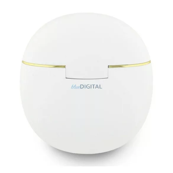 GUESS GOLD LINE TRIANGLE bluetooth fülhallgató SZTEREO (v6.0, TWS, mikrofon, IPX5 vízálló + töltőtok) FEHÉR
