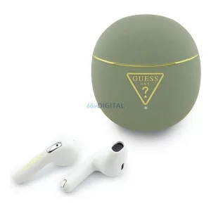 GUESS GOLD LINE TRIANGLE bluetooth fülhallgató SZTEREO (v6.0, TWS, mikrofon, IPX5 vízálló + töltőtok) KHAKI