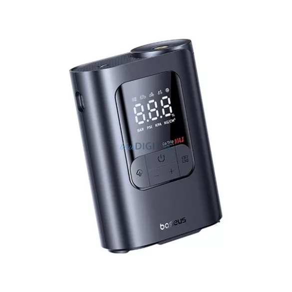 BASEUS GOTRIP VA1 SUPER MINI légkompresszor (Type-C, 110W, LCD kijelző) FEKETE