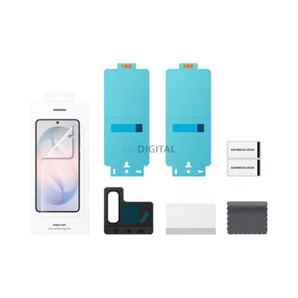 SAMSUNG képernyővédő fólia 2db (tükröződésmentes, törlőkendő + segédkeret) ÁTLÁTSZÓ Samsung Galaxy S26 Plus (SM-S947)