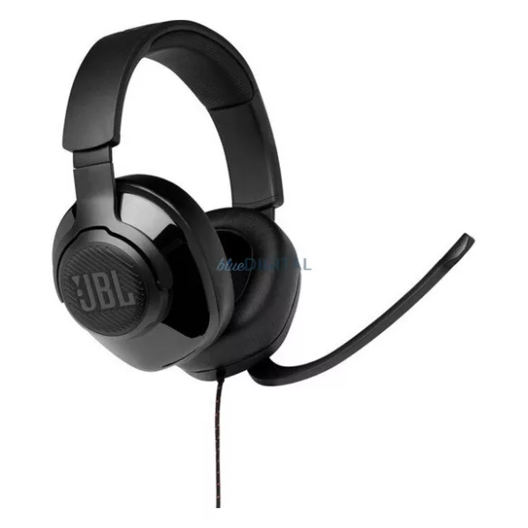 JBL QUANTUM 200 vezetékes fejhallgató SZTEREO (3.5mm jack, mikrofon, összehajtható, GAMER) FEKETE