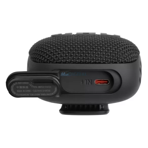 JBL WIND 3S bluetooth kerékpáros hangszóró (v5.0, 1050mAh belső akku, 5W, IP67 vízálló, kormányra rögzíthető) FEKETE