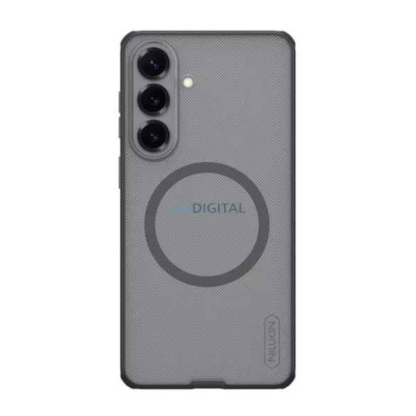 NILLKIN SUPER FROSTED PRO MAGNETIC műanyag telefonvédő (mágneses, ütésállóság, gumírozott) ÁTLÁTSZÓ/FEKETE Samsung Galaxy S26 (SM-S942)