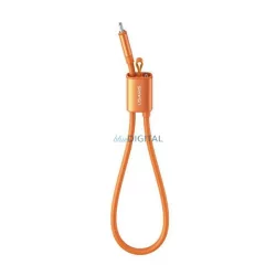   USAMS U97 adatkábel (Type-C - Type-C, 60W, PD gyorstöltő, kézpánt, 30cm) NARANCSSÁRGA