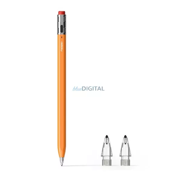 METAPEN PENCIL AIR8 PRO X érintő ceruza (aktív, Type-C, Apple Pencil kompatibilis + póthegy) NARANCSSÁRGA Apple IPAD Pro 13 (2025), IPAD Pro 11 (2025), IPAD Air 13 (2025)