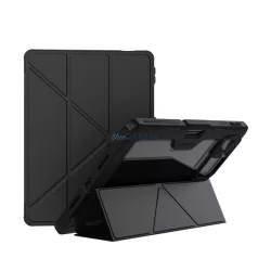   NILLKIN BUMPER LEATHER műanyag védő (aktív FLIP, ütésállóság, asztali tartó, kamera védelem, ceruza tartó) FEKETE Xiaomi Pad 8 Pro, Pad 8