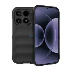   Szilikon telefonvédő (ütésállóság, kameravédő, 3D) FEKETE Xiaomi 17