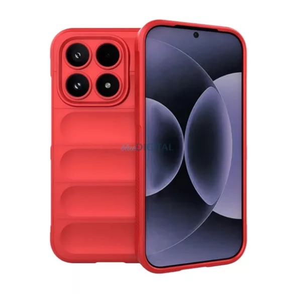 Szilikon telefonvédő (ütésállóság, kameravédő, 3D) PIROS Xiaomi 17