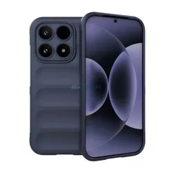   Szilikon telefonvédő (ütésállóság, kameravédő, 3D) SÖTÉTKÉK Xiaomi 17