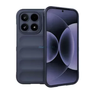 Szilikon telefonvédő (ütésállóság, kameravédő, 3D) SÖTÉTKÉK Xiaomi 17