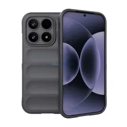   Szilikon telefonvédő (ütésállóság, kameravédő, 3D) SÖTÉTSZÜRKE Xiaomi 17