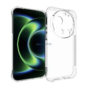 Szilikon telefonvédő (ütésállóság, légpárnás sarok) ÁTLÁTSZÓ Xiaomi 17 Ultra