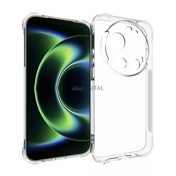 Szilikon telefonvédő (ütésállóság, légpárnás sarok) ÁTLÁTSZÓ Xiaomi 17 Ultra