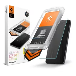   SPIGEN GLASS TR EZ FIT PRO HD képernyővédő üveg (2.5D, tokbarát, ultravékony, 0.2mm, 9H + segédkeret) ÁTLÁTSZÓ Samsung Galaxy S26 Plus (SM-S947)