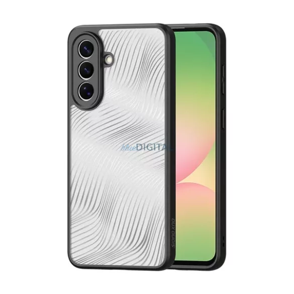 DUX DUCIS AIMO szilikon telefonvédő (ütésállóság, kameravédő, matt, hullám) FEKETE Samsung Galaxy A57 5G (SM-A576)