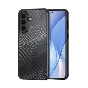 DUX DUCIS AIMO szilikon telefonvédő (ütésállóság, kameravédő, matt, hullám) FEKETE Samsung Galaxy A37 5G (SM-A376)