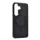 Szilikon telefonvédő (ECO bőr hatású hátlap, karcolásmentesítő belső, fém kameravédő, mágneses, prémium) FEKETE Samsung Galaxy A37 5G (SM-A376)