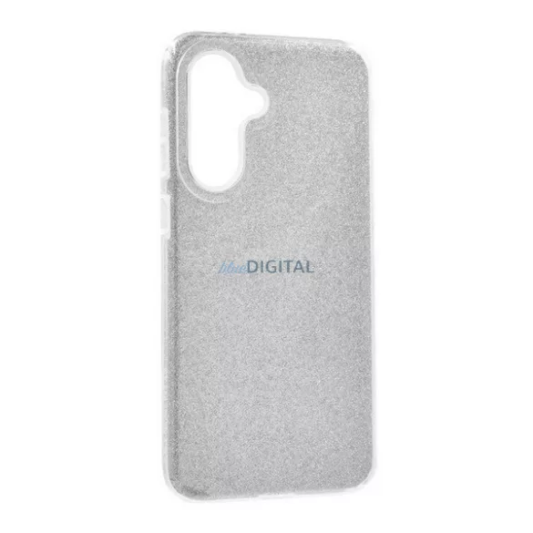 Szilikon telefonvédő (műanyag belső, csillogó hátlap) EZÜST Samsung Galaxy A57 5G (SM-A576)