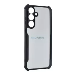   Szilikon telefonvédő (ütésállóság, légpárnás sarok, akril hátlap, kameravédő) FEKETE Samsung Galaxy A57 5G (SM-A576)