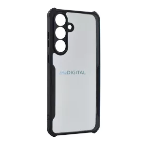 Szilikon telefonvédő (ütésállóság, légpárnás sarok, akril hátlap, kameravédő) FEKETE Samsung Galaxy A57 5G (SM-A576)