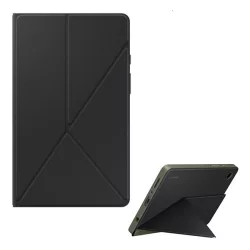   SAMSUNG tok álló, bőr hatású (FLIP, oldalra nyíló, TRIFOLD, asztali tartó, mágneses) FEKETE Samsung Galaxy Tab A9 LTE (SM-X115), Galaxy Tab A9 WIFI (SM-X110)