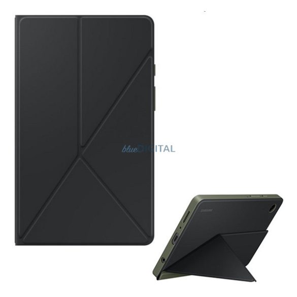 SAMSUNG tok álló, bőr hatású (FLIP, oldalra nyíló, TRIFOLD, mágneses) FEKETE Samsung Galaxy Tab A9 LTE (SM-X115), Galaxy Tab A9 WIFI (SM-X110)