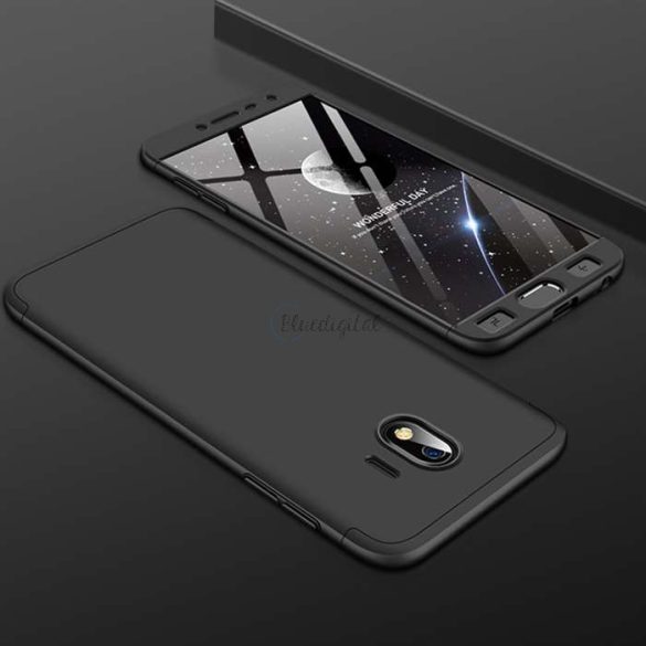 Samsung J400F Galaxy J4 (2018) hátlap - GKK 360 Full Protection 3in1 - fekete