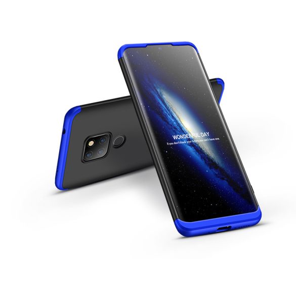 Huawei Mate 20 hátlap - GKK 360 Full Protection 3in1 - fekete/kék