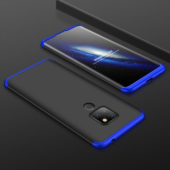 Huawei Mate 20 hátlap - GKK 360 Full Protection 3in1 - fekete/kék