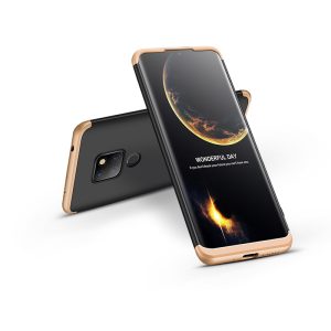 Huawei Mate 20 hátlap - GKK 360 Full Protection 3in1 - fekete/arany