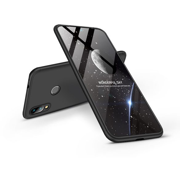 Xiaomi Redmi 7 hátlap - GKK 360 Full Protection 3in1 - fekete