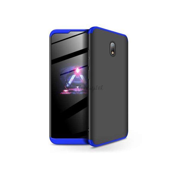 Xiaomi Redmi 8A hátlap - GKK 360 Full Protection 3in1 - fekete/kék