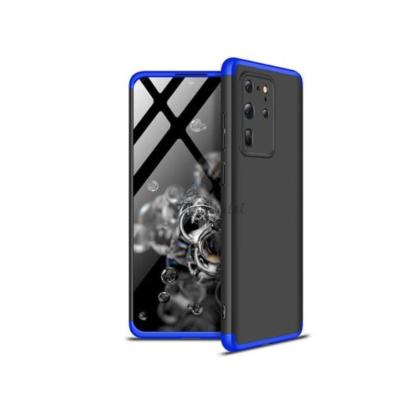Samsung G988F Galaxy S20 Ultra hátlap - GKK 360 Full Protection 3in1 - fekete/kék