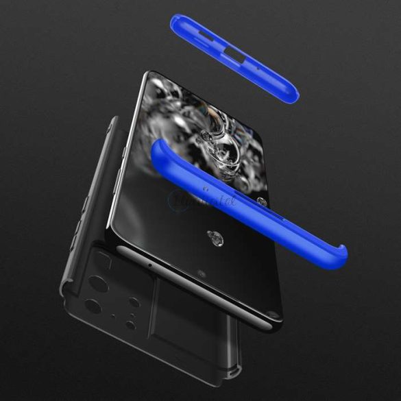 Samsung G988F Galaxy S20 Ultra hátlap - GKK 360 Full Protection 3in1 - fekete/kék