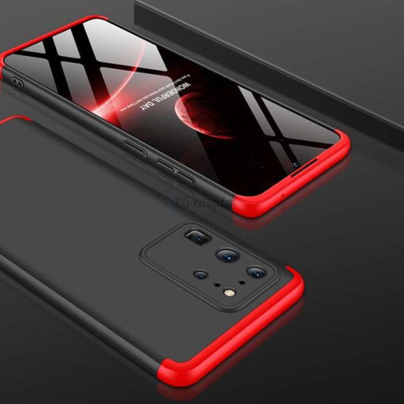 Samsung G988F Galaxy S20 Ultra hátlap - GKK 360 Full Protection 3in1 - fekete/piros
