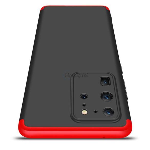 Samsung G988F Galaxy S20 Ultra hátlap - GKK 360 Full Protection 3in1 - fekete/piros