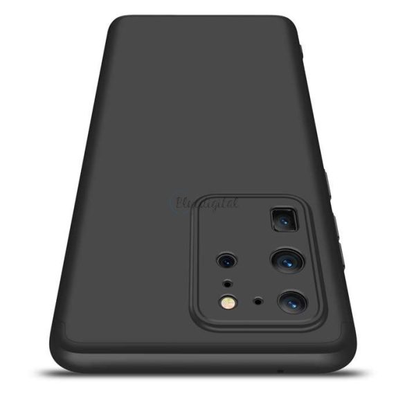 Samsung G988F Galaxy S20 Ultra hátlap - GKK 360 Full Protection 3in1 - fekete