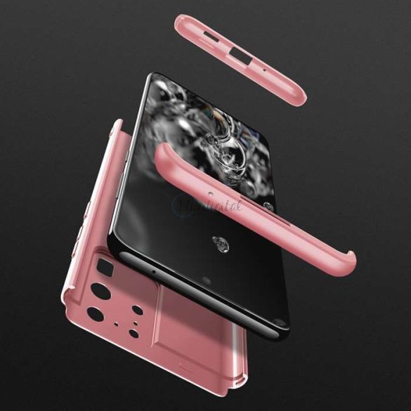 Samsung G988F Galaxy S20 Ultra hátlap - GKK 360 Full Protection 3in1 - rose gold