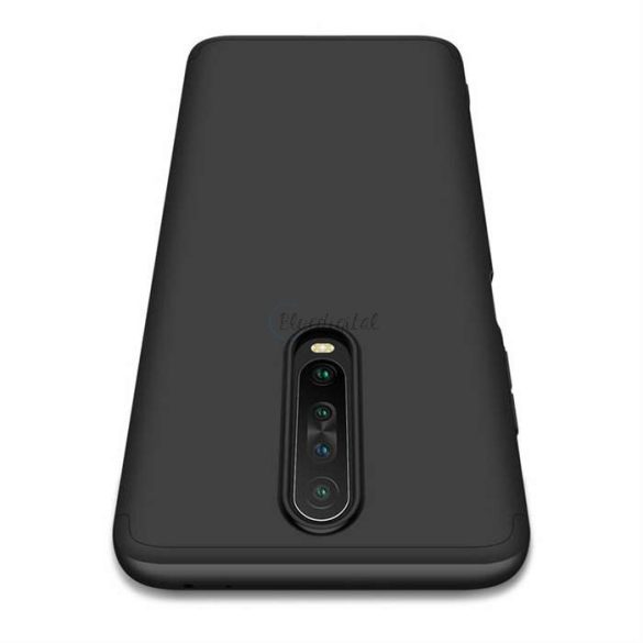 Xiaomi Poco X2 hátlap - GKK 360 Full Protection 3in1 - fekete