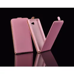   Samsung G850 Galaxy Alpha pink rózsaszín szilikon keretes vékony flip tok