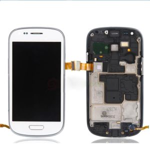 Samsung Galaxy S3 Mini LCD + érintőpanel kerettel, fehér, SM-I8190