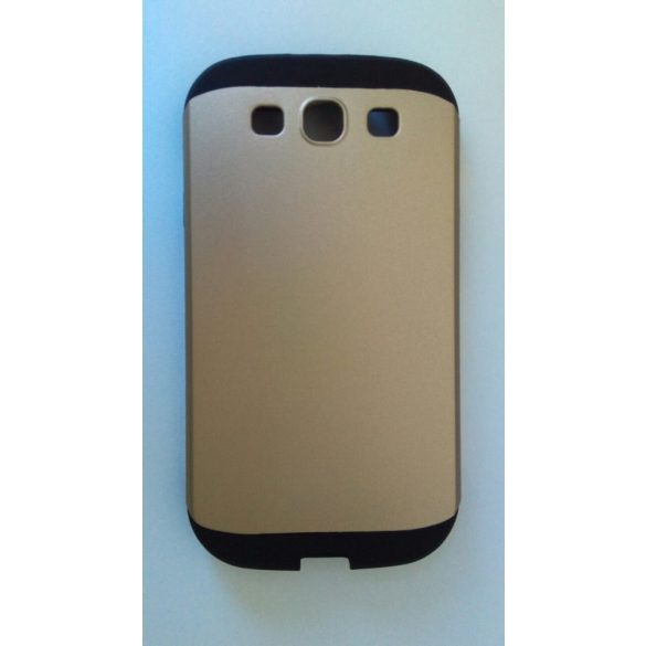 Samsung I9300 I9301 I9305 Galaxy S3 Arany Armor Kemény Hátlap Tok