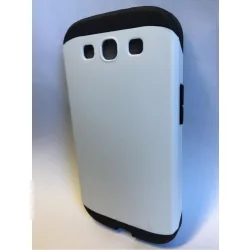  Samsung I9300 I9301 I9305 Galaxy S3 Fehér Armor Kemény Hátlap Tok
